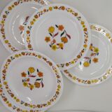 Vintage Arcopal dessert plates
