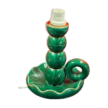 foot of lamp candlestick faience of St Clement around 1950
