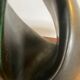 Free form lamp Black ceramic 50s lampshade rope Dlg Marcel Giraud