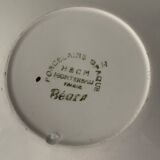 Pair of porcelain cups and cups Béarn HBCM Montereau