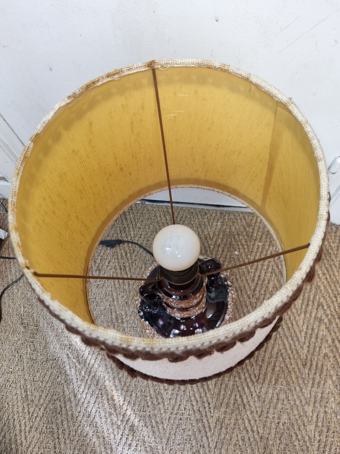 Ceramic floor lamp from 1970