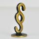 Brass sculpture of a paragraph by Walter Bosse for lawyer, Herta Baller, Austria, 1950s.