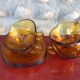 Lot of yellow Vereco cups