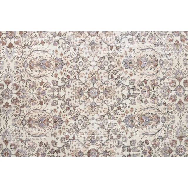 Vintage Turkish Hand-Knotted Wool Cotton Beige Area Rug 158x284