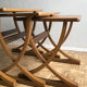 Set of 3 nesting tables from Nathan editions in teak and beech.