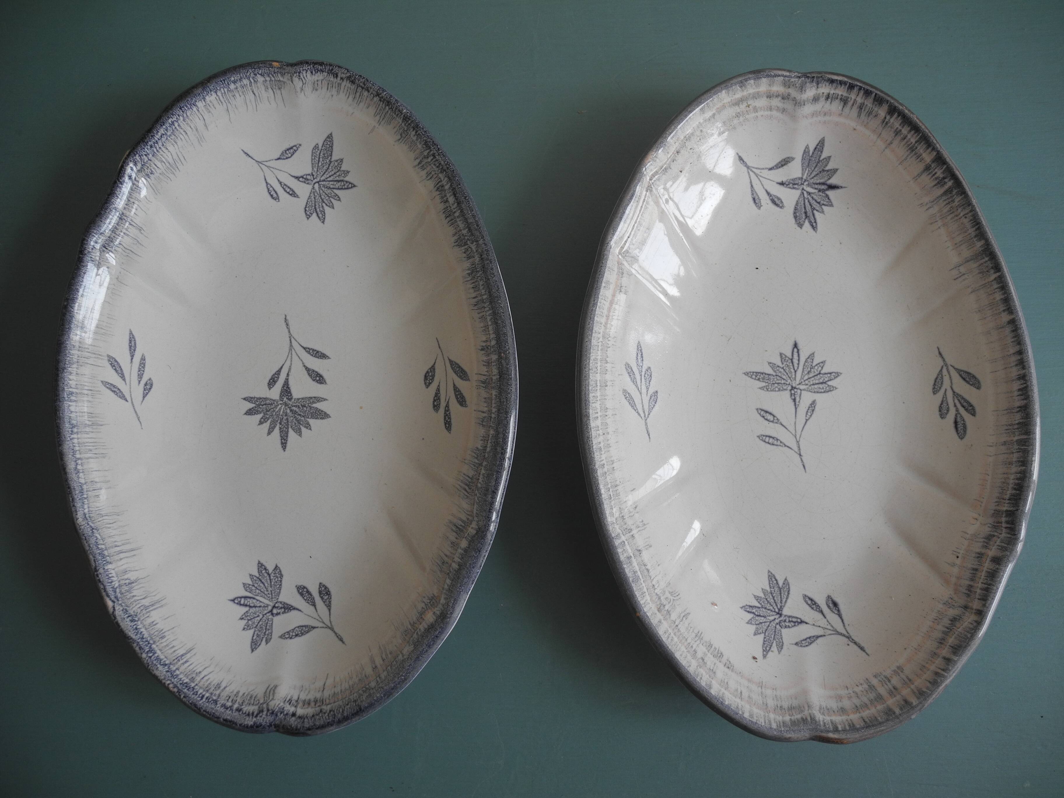 Niderviller faience dishes vintage French art table