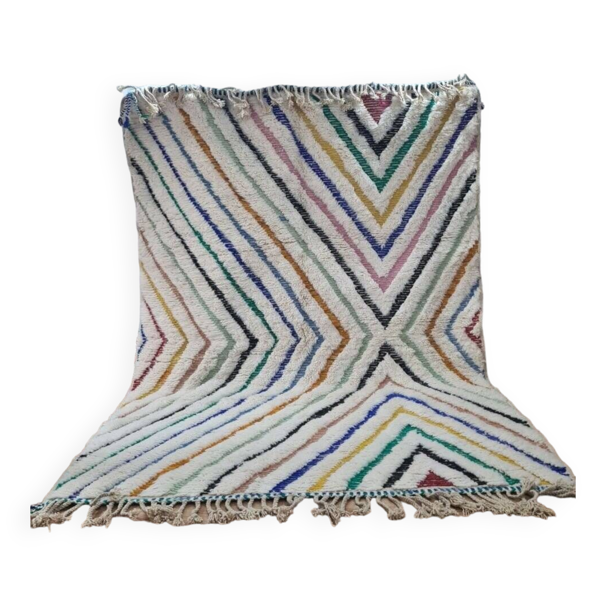 Handmade wool Berber rug 300X200 cm