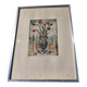 Lithographed drawing "The Baroque Flowers"