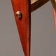 Biomorphic table lamp by Masjestic Lamp.Co USA walnut and brass 1960