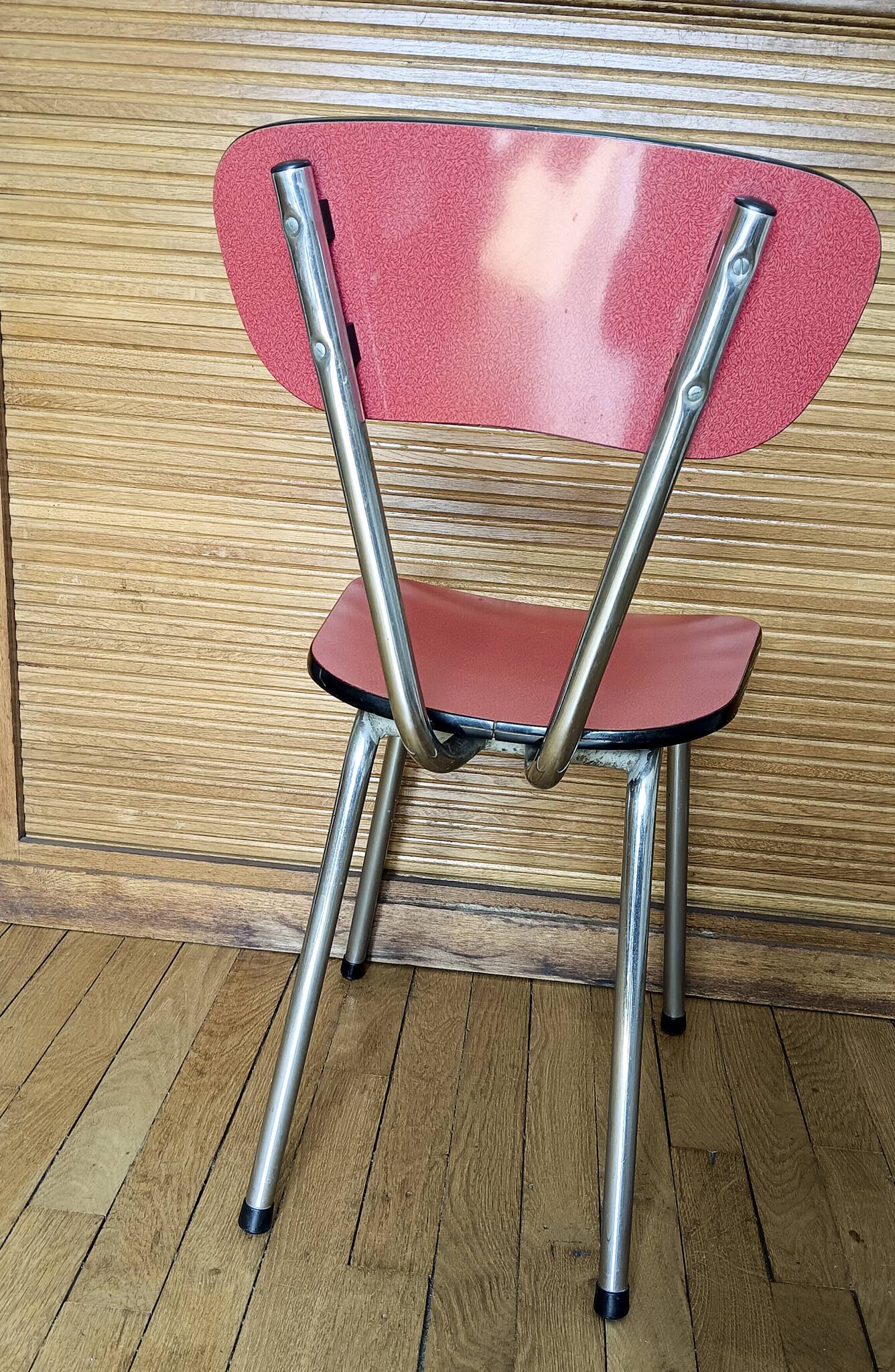 Vintage Formica chair 1950/60 red