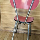 Vintage Formica chair 1950/60 red