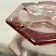 Cendrier carré en verre de Murano rose