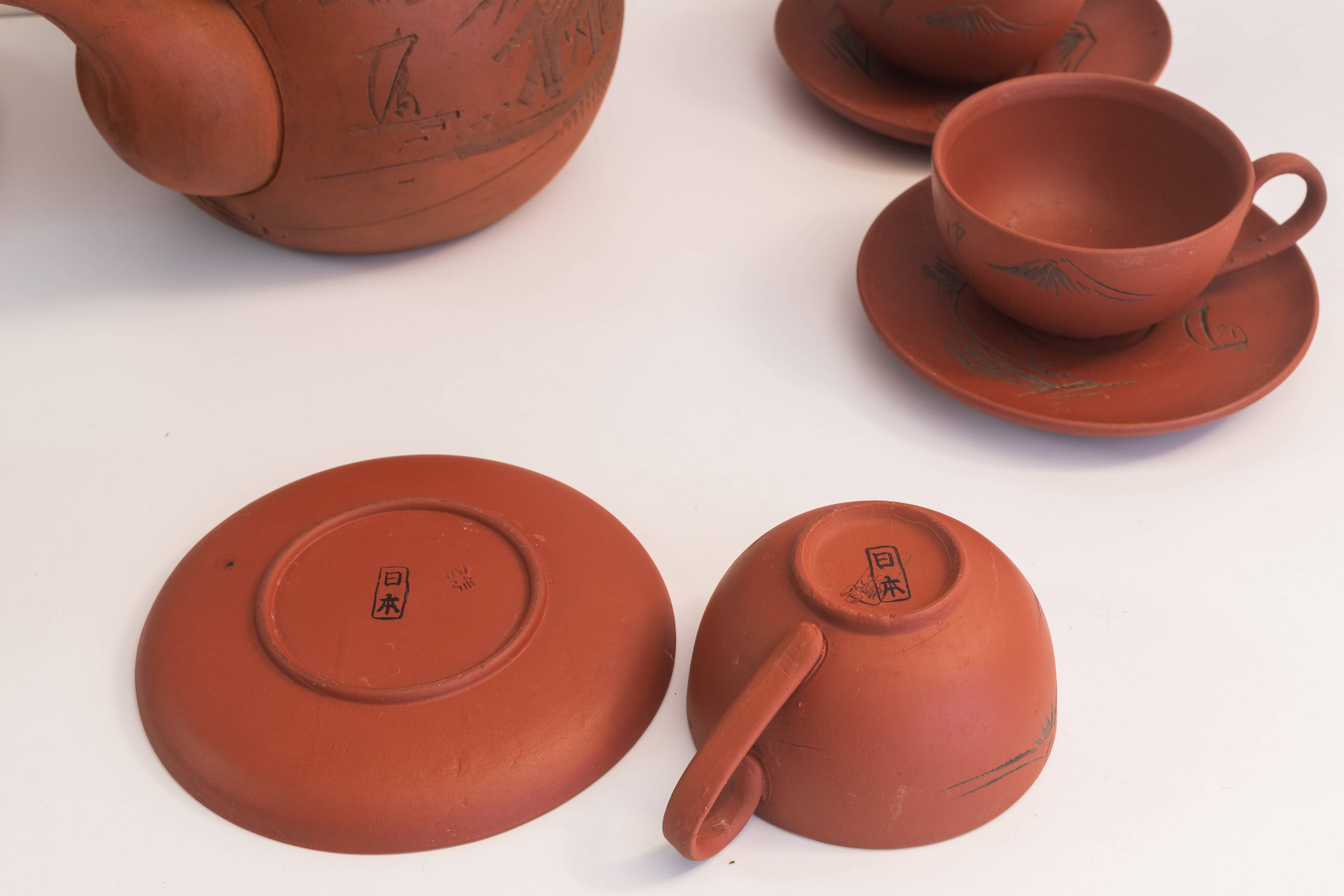 Tokoname Tea Set Japan 1960s