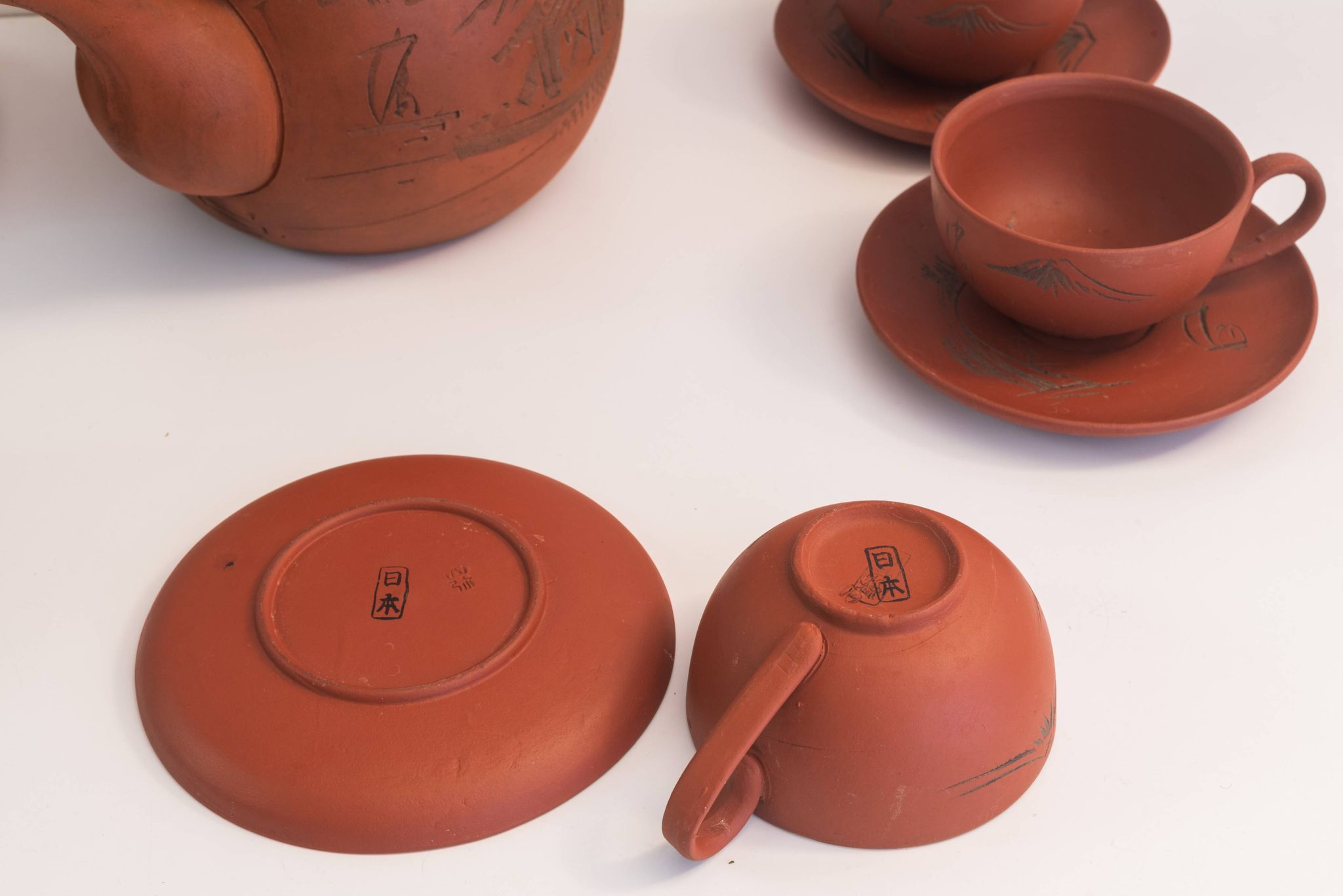 Tokoname Tea Set Japan 1960s