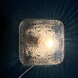 Plafonnier en verre moulé