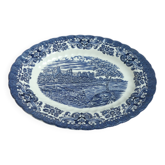 Oval English porcelain dish