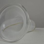 Large Glass Table Lamp by Hannelore Dreutler/Studio Åhus for Ateljé Lyktan, signed and dated 1981