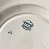 Assiettes plates en terre de fer Longwy "Mignon"