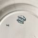 Assiettes plates en terre de fer Longwy "Mignon"