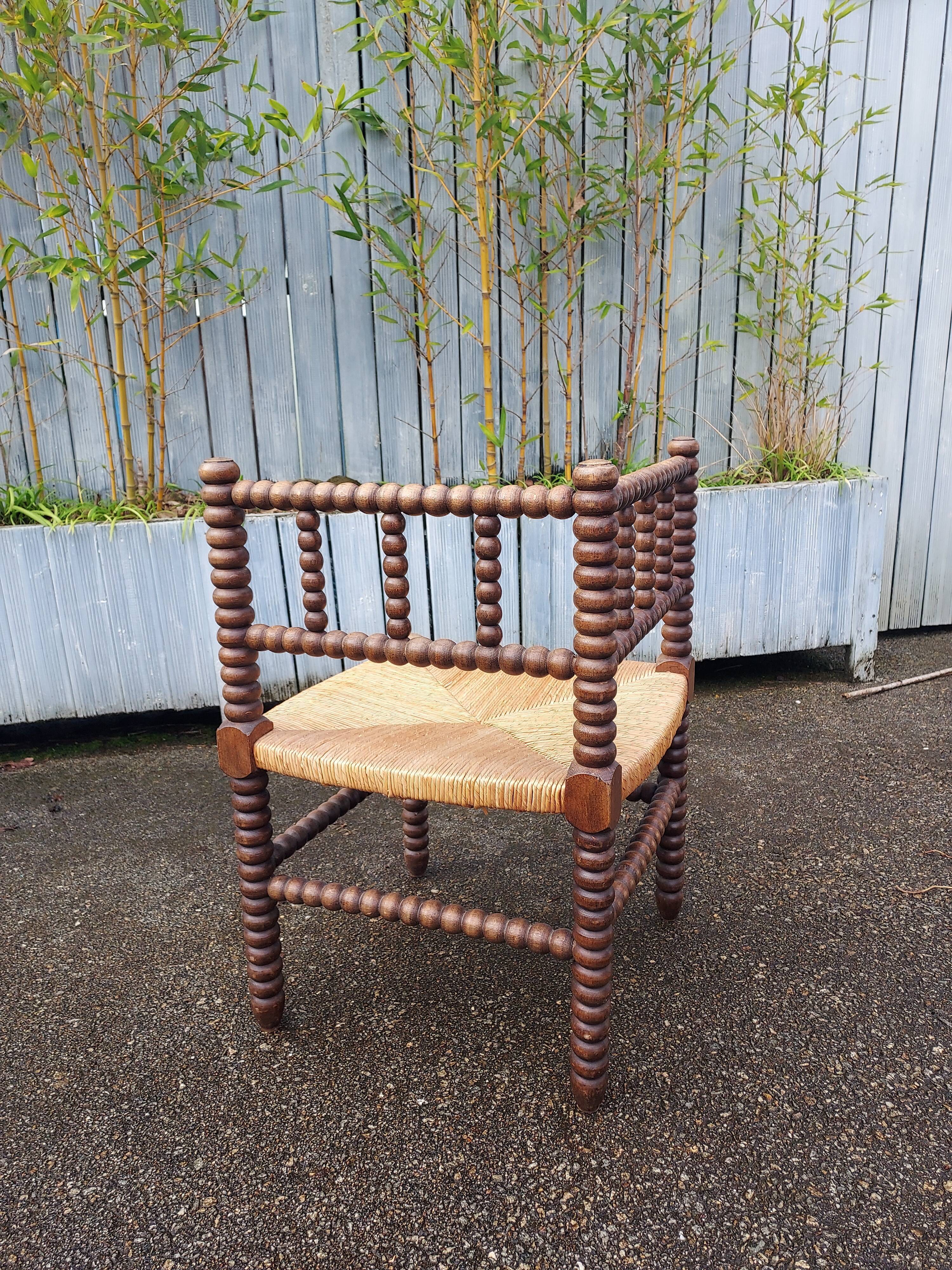 Paillé corner chair