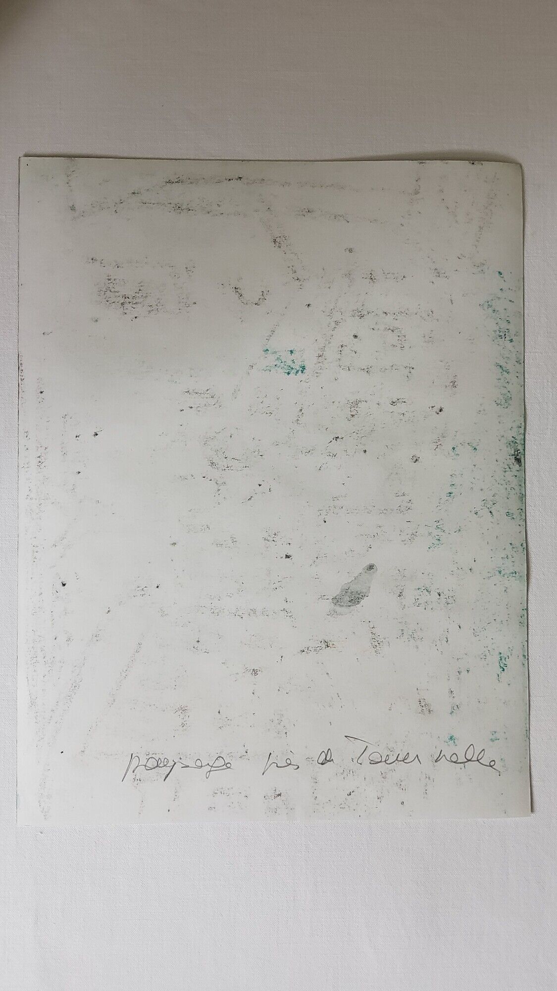 Oil pastel, notebook of a traveler in Tuscany 01, 31 x 24 cm