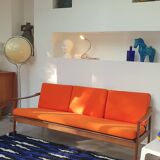 Scandinavian 3-seater teak bench