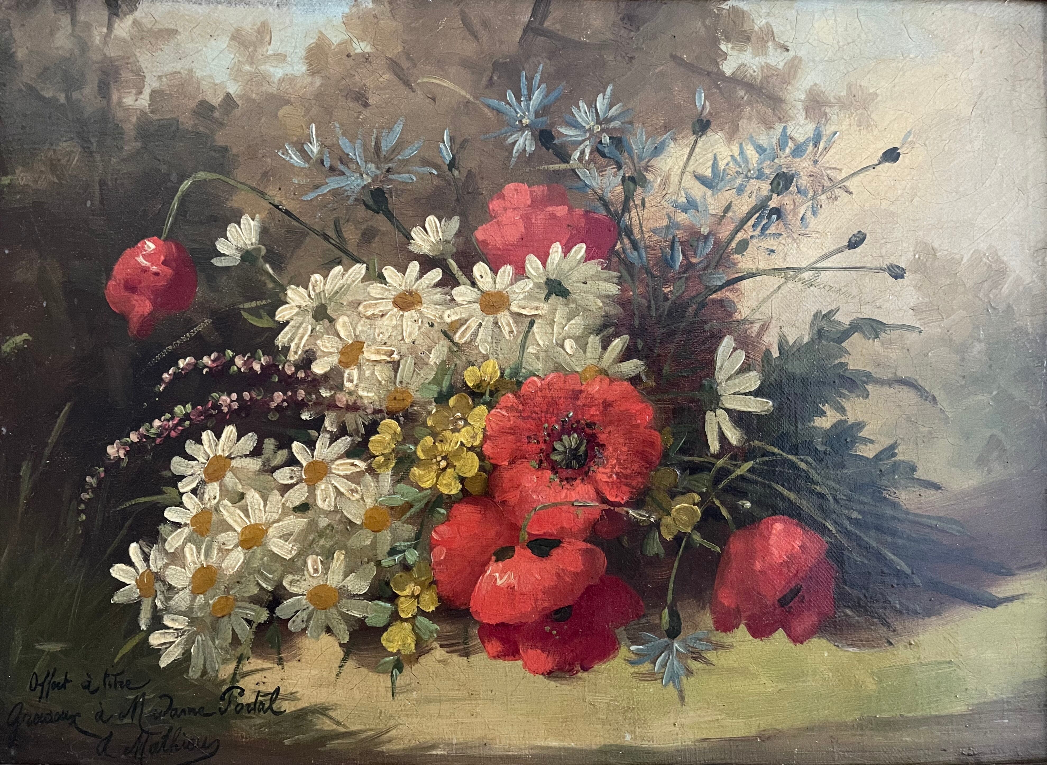 Old painting, oil on canvas