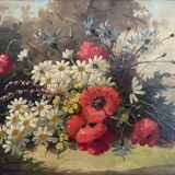 Old painting, oil on canvas