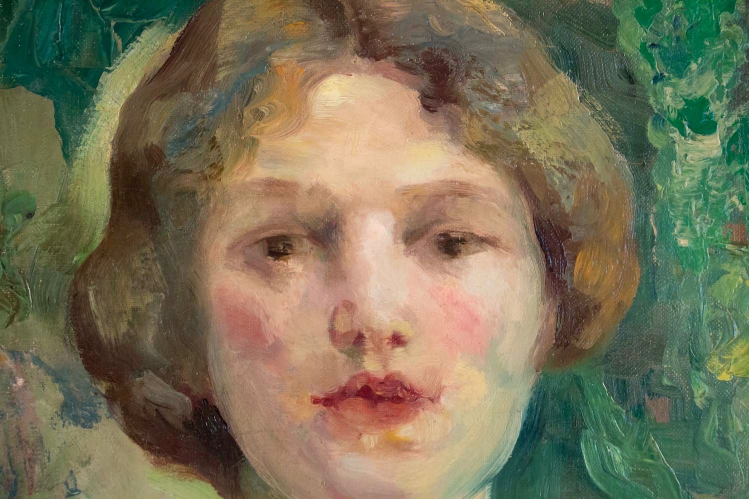 Portrait de jeune femme de Alice Rose Laure Binet 1887 1938 Française ...