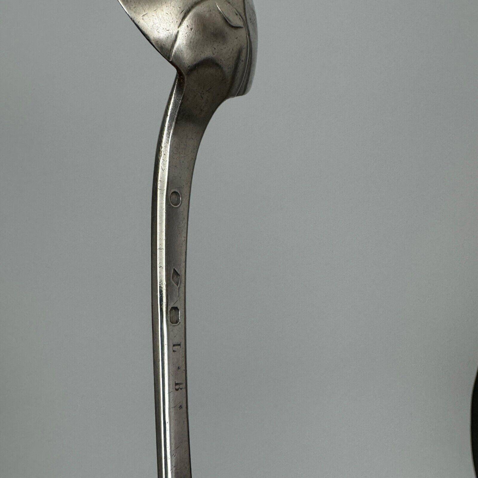 19th century stew spoon, Vieillard hallmark