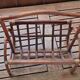 Vintage rattan magazine rack