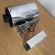 Pair of 70 years double wall light in chrome and glass