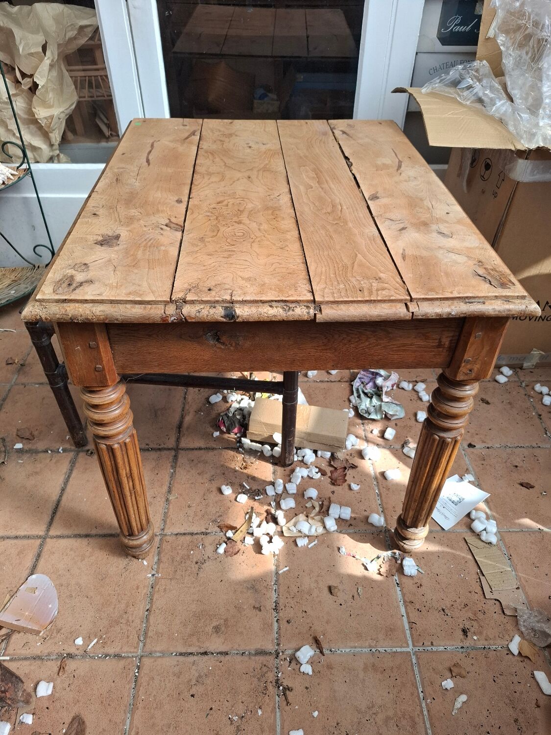 Rustic walnut table