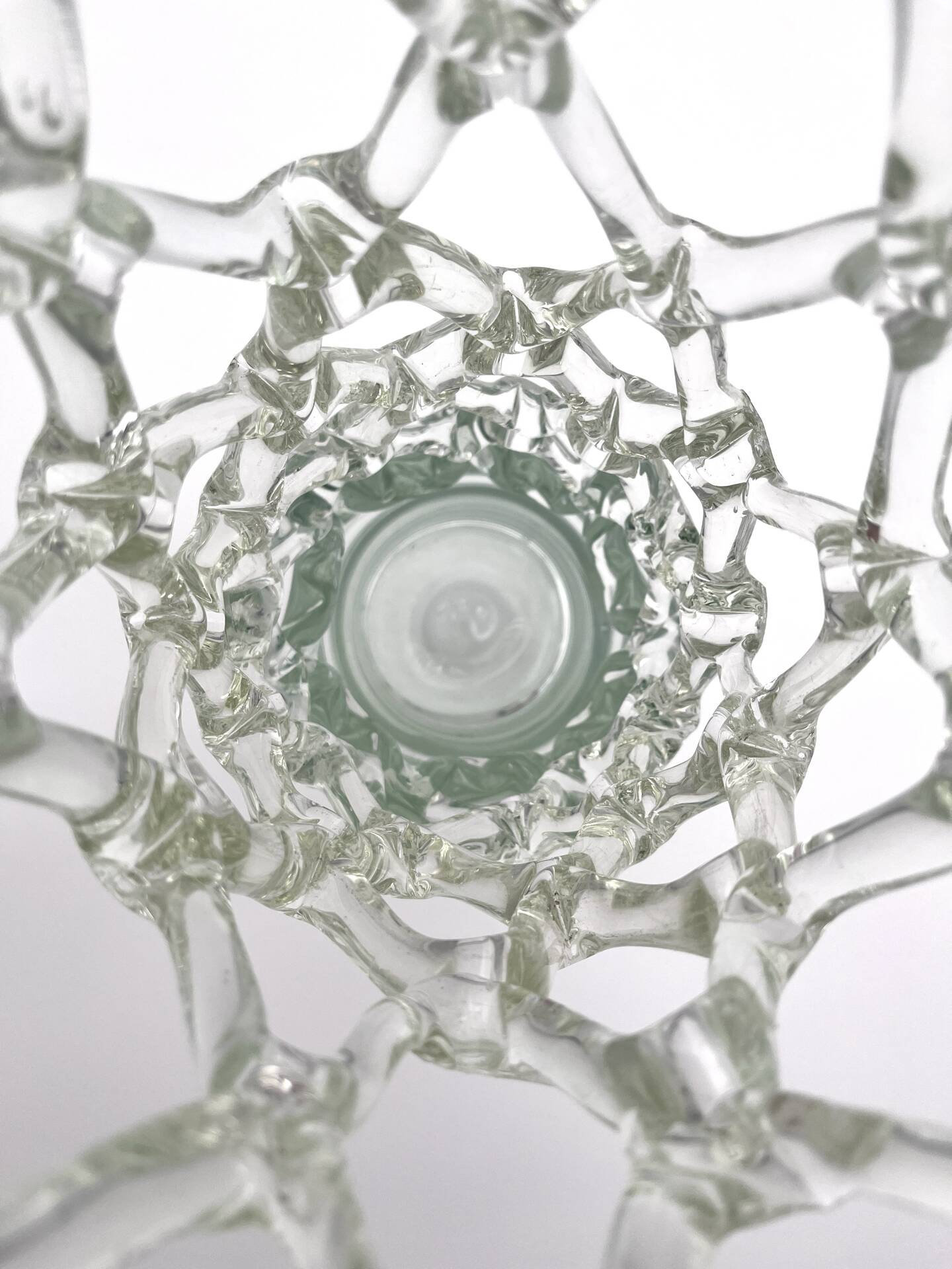 Vase Cage XXL - Murano Crystal Sculptural - 40cm - 1960-70
