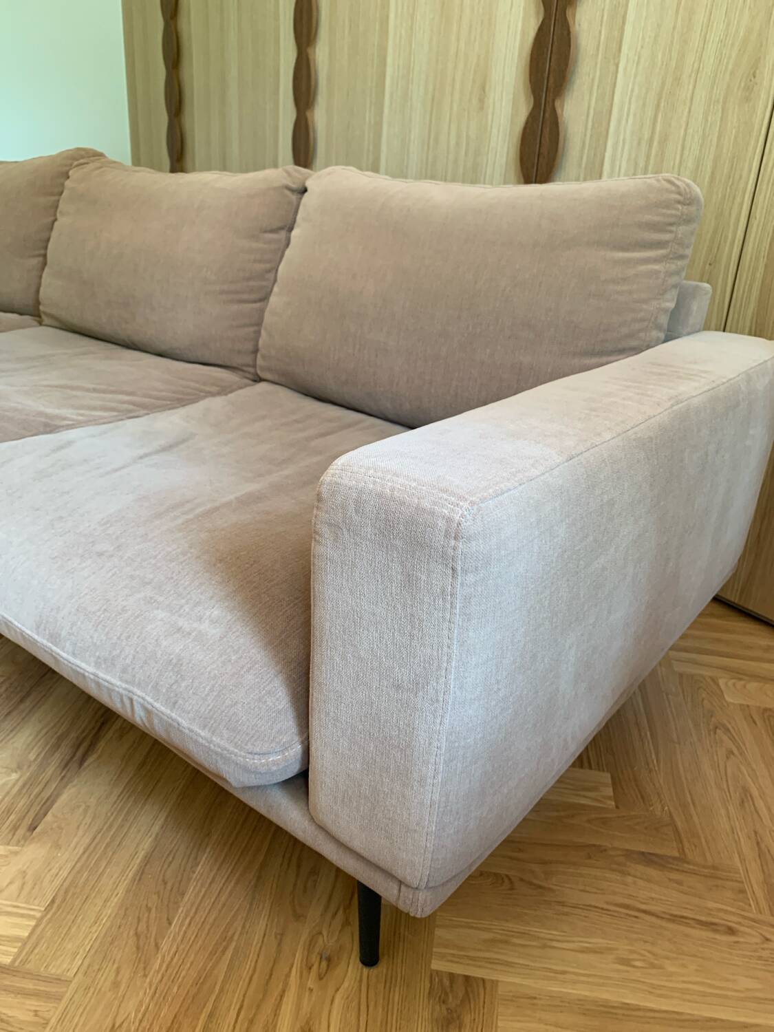 3-seater sofa BoConcept Carlton with ottoman – Vintage style from the 60s/70s