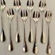 12 Superb Ercuis Silver Metal Oyster Forks