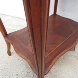 Former walnut marquetry sewing basket