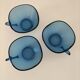 set of three blue Vereco cups