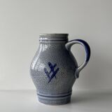 West Germany blue carafe H19.5