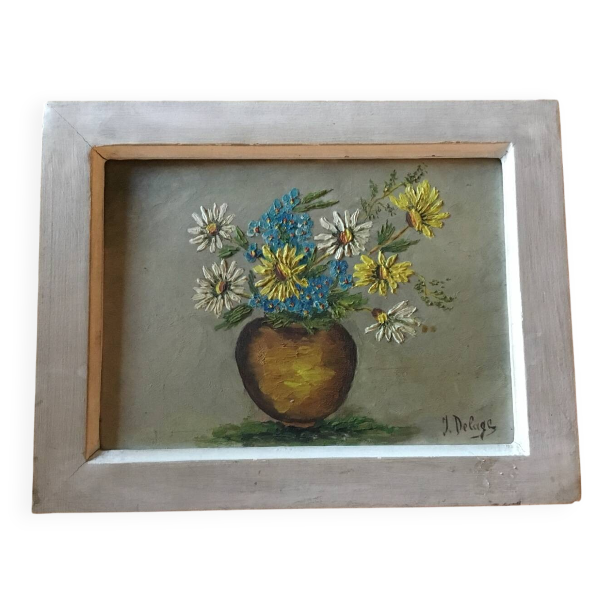 Oil painting by J Delage