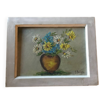 Oil painting by J Delage