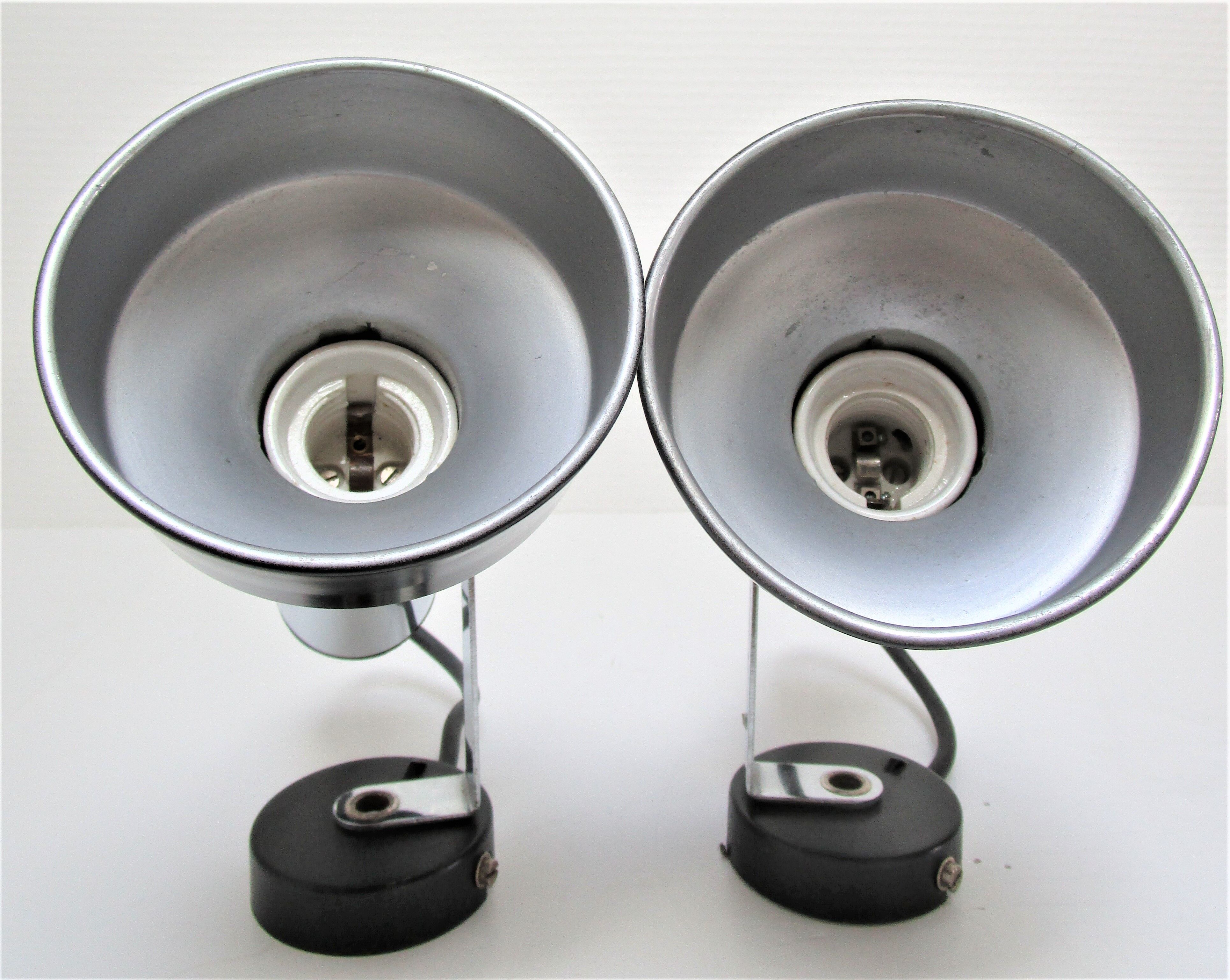 Pair of spots Targetti Sankey stainless chrome 190s