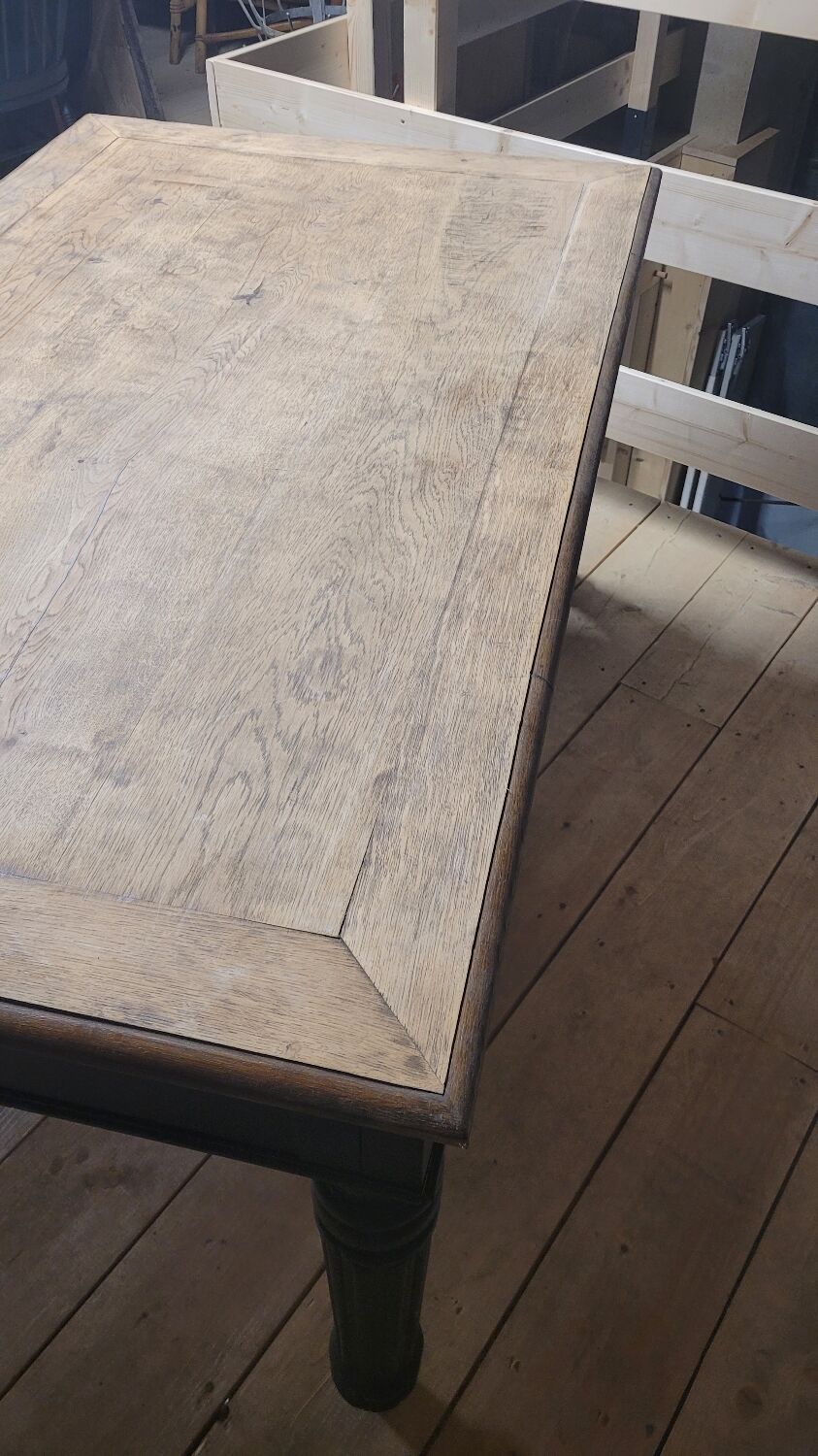 Louis Philippe notary office in oak, 1900 period - 1m49