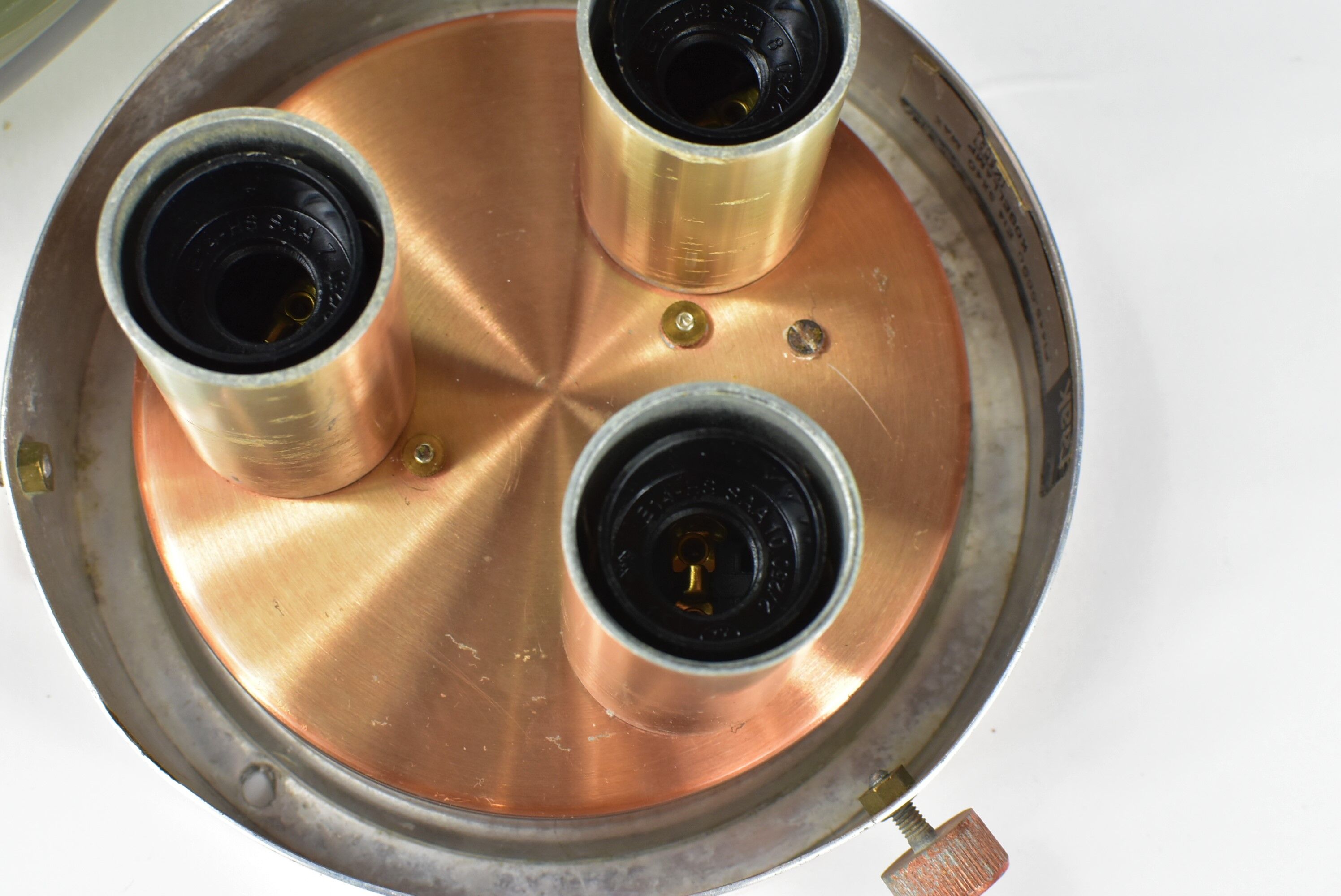 Vintage smoked ceiling lamp, raak