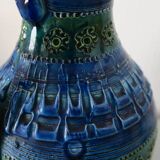 Bitossi Blue and Green Pitcher 26 cm Italy