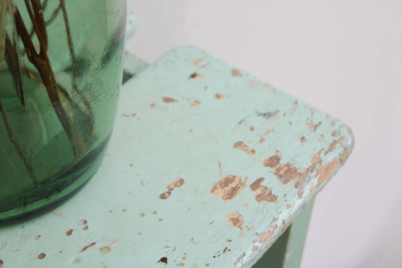 Wooden workshop stool