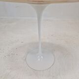 Oval marble side table by Eero Saarinen for Knoll