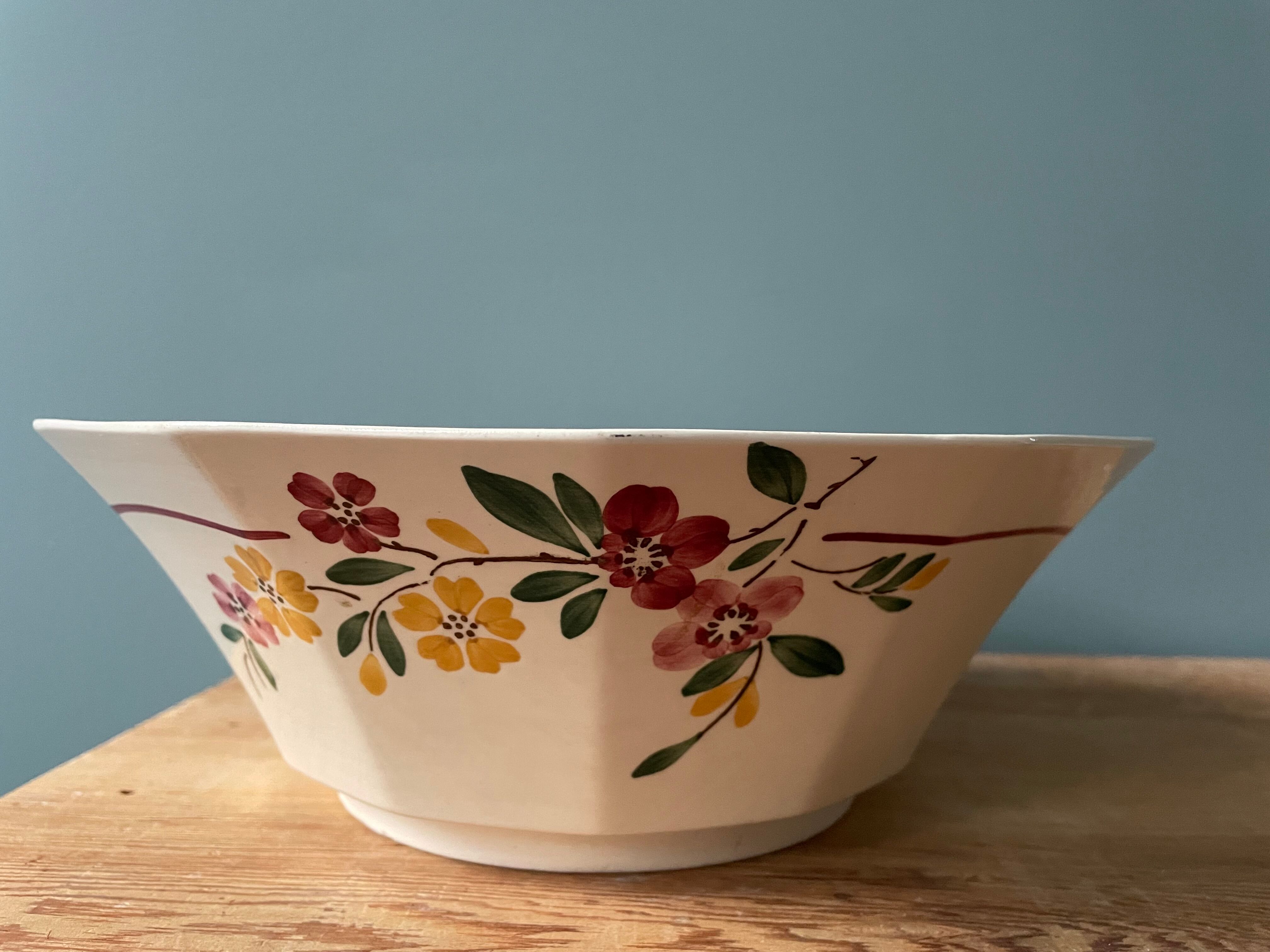 Salad bowl Sarreguemines France, Bitche model