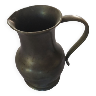 Tin pitcher