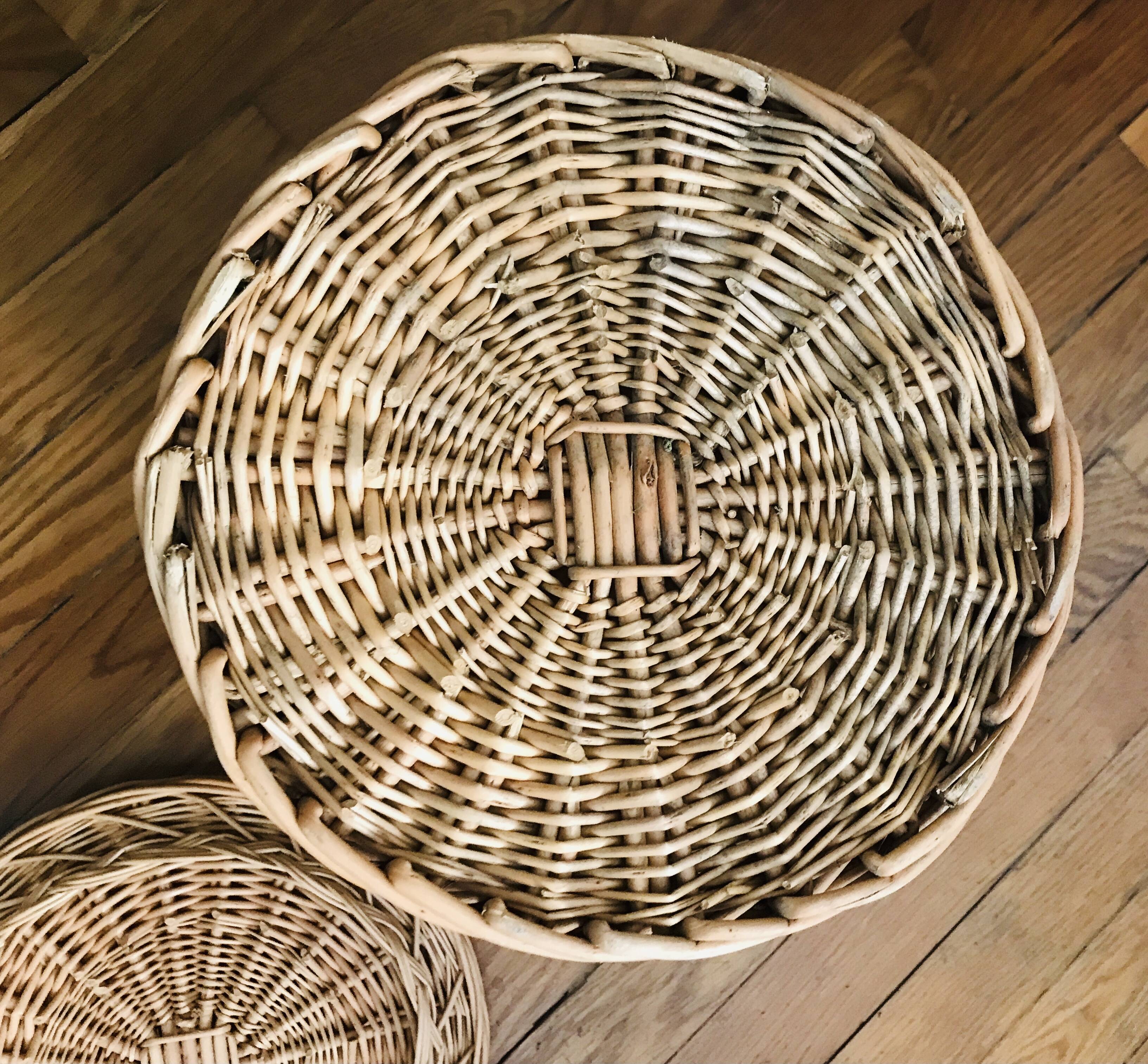 Small woven rattan basket